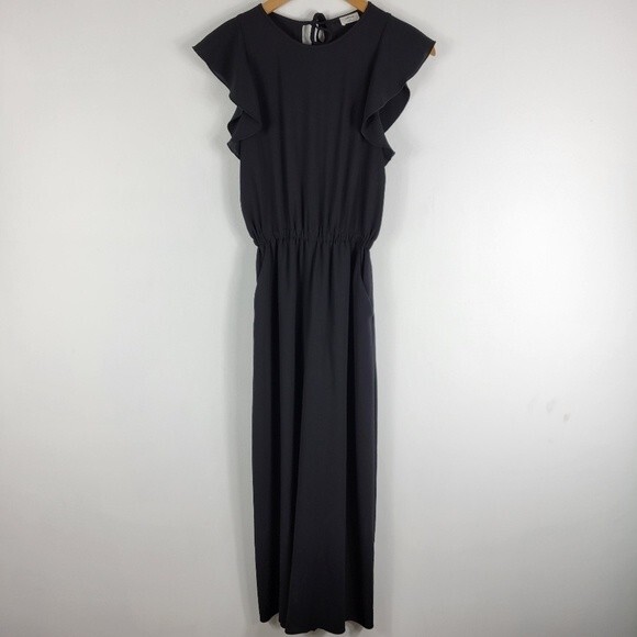 Wilfred Fleurette Ruffle Cap Sleeve Cropped Wide Leg Jumpsuit XXS - Picture 3 of 14